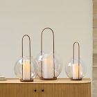 Metal &amp; Glass Globe Lanterns