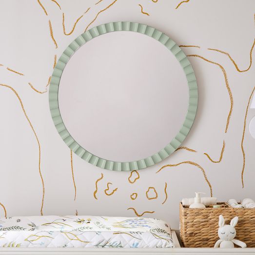 Joseph Altuzarra Fluted Round Wall Mirror (26") by West Elm