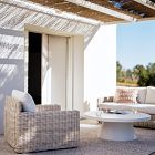 Concrete Pedestal Indoor/Outdoor Round Coffee Table (32"&ndash;44")