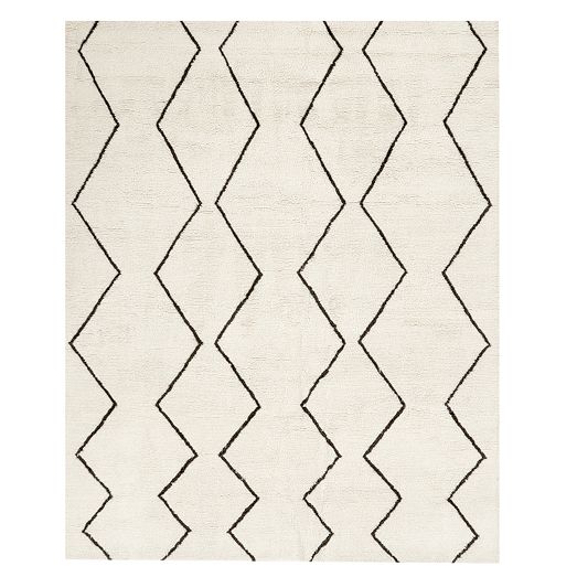 Open Box: Safi Tufted Wool Rug (6' x 9') - White | West Elm
