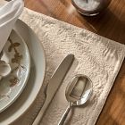 Embroidered Snowfall Placemat Sets