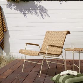 Emma Chamberlain Woven Outdoor Lounge Chair | West Elm