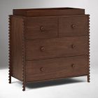 Josephine 4-Drawer Narrow Dresser with Removable Topper (38")