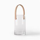 Open Box: Landon Glass & Leather Lantern, Medium (10")
