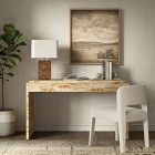 Finlo Burled 3-Drawer Desk (54")