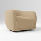 Open Box: Addie Swivel Arm Chair - Performance Velvet Camel