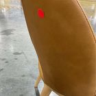 Open Box: Boerum Dining Chair  - Ludlow Leather Sesame, Blonde