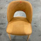 Open Box: Boerum Dining Chair  - Ludlow Leather Sesame, Blonde