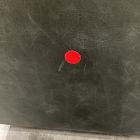 Open Box: Bowman Leather Tray Top Single Storage Ottoman (37.25") -Ludlow Leather Black, Cool Walnut