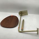 Open Box: Charley C-Side Table (19") - Walnut, Antique Brass