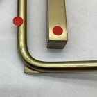 Open Box: Charley C-Side Table (19") - Walnut, Antique Brass