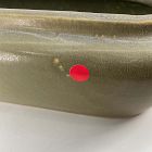 Open Box: Charlie Chalky Ceramic Trough (6.8") - Green