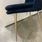 Open Box: Finley High Back Dining Chair - Performance Velvet Midnight, Champagne Bronze