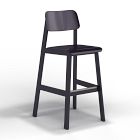 Open Box: Grand Rapids Chair Co. Sadie II Outdoor Bar Stool - Ink Black