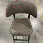 Open Box: Hyde Counter Stool (26") - Saddle Leather Slate, Smoked Oak