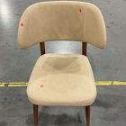 Open Box: Hyde Dining Chair (31.75") - Ludlow Leather Sand, Cool Walnut