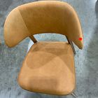 Open Box: Hyde Dining Chair (31.75") - Ludlow Leather Sesame, Cool Walnut