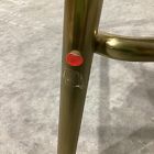 Open Box: Mid-Century Swivel Counter Stool (26.6") - Performance Yarn Dyed Linen Weave Alabaster, Blackened Brass