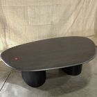 Open Box: Organic Modular Table, Large (31"-50") - Black on Ash