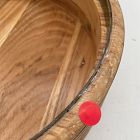 Open Box: Peyton Wood Decorative Box, Large (10.75"D)  - Light Ash, Brass