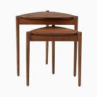 Open Box: Retro Tripod Nesting Side Tables - Walnut