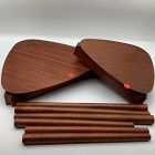 Open Box: Retro Tripod Nesting Side Tables - Walnut