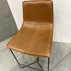 Open Box: Slope Leather Counter Stool (26"H) - Saddle Leather Nut, Charcoal