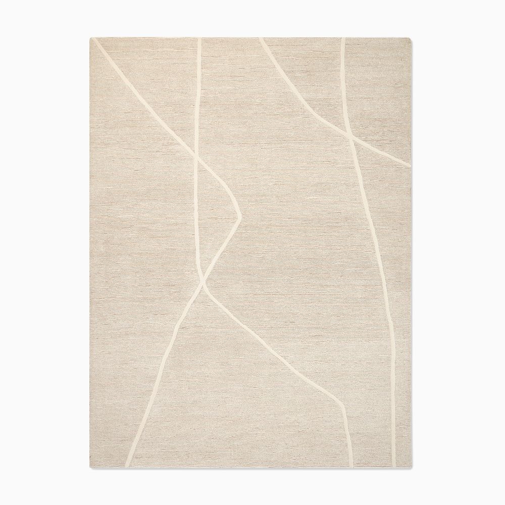 Minimal Lines Tufted Wool Rug by West Elm