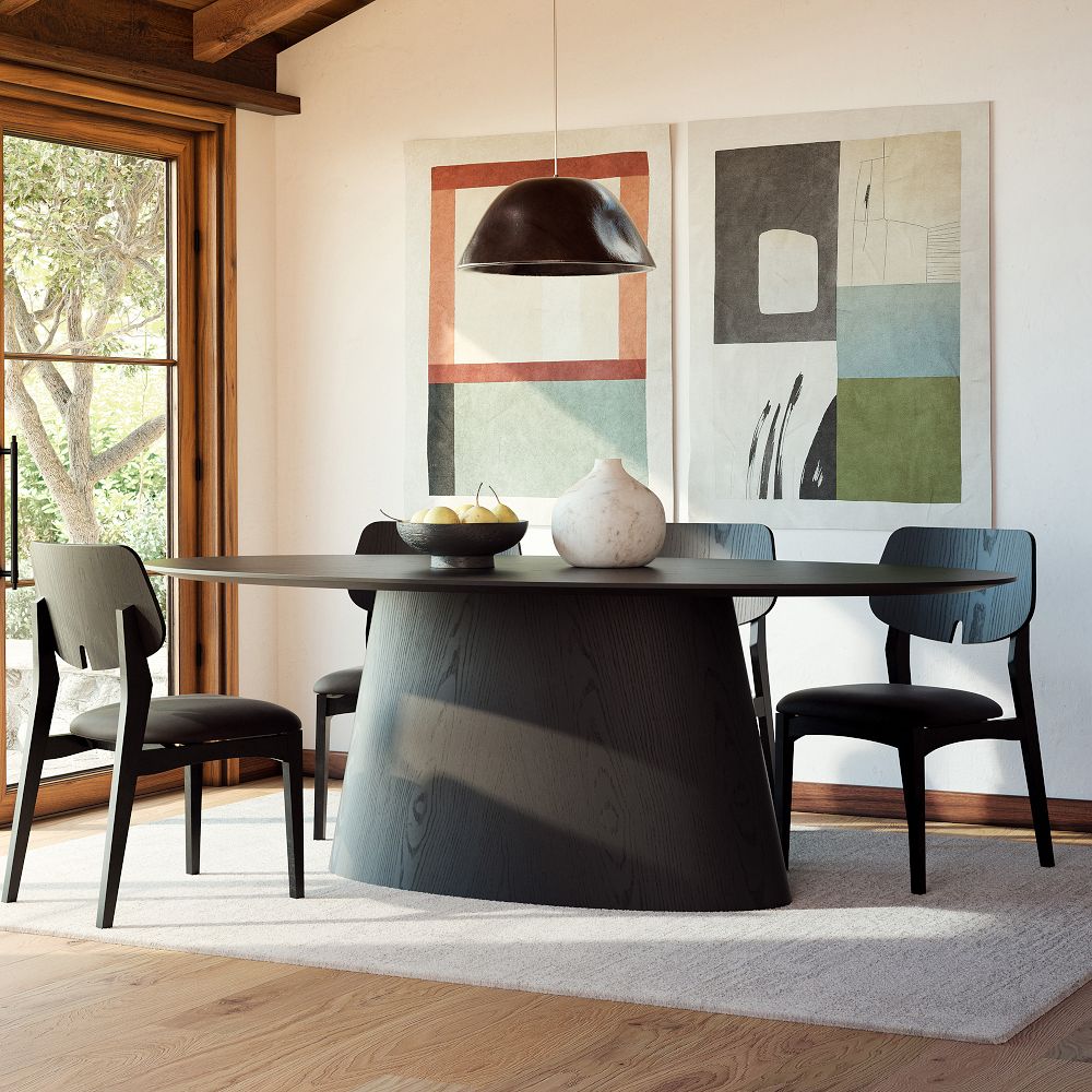 Eurydice Oval Plinth Dining Table (86") | West Elm