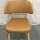 Open Box: Hyde Leather Dining Chair - Ludlow Leather Sesame, Blonde