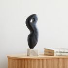 Open Box: Alba Wood Sculptural Object (19") - Black