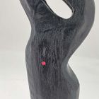 Open Box: Alba Wood Sculptural Object (19") - Black