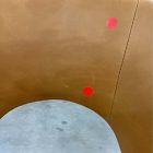 Open Box: Boerum Dining Chair - Ludlow Leather Sesame, Blonde