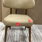 Open Box: Hyde Dining Chair - Ludlow Leather Cumin, Cool Walnut