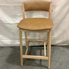 Open Box: Marcus Samuelsson Leather Counter Stool (26") - Ludlow Leather Sesame, Blonde