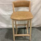 Open Box: Marcus Samuelsson Leather Counter Stool (26") - Ludlow Leather Sesame, Blonde