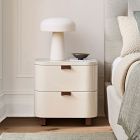 Shea High-Gloss Enameled Lacquer Nightstand (20")