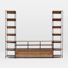 Industrial Modular Large Media Set w/ Bookshelves (101")