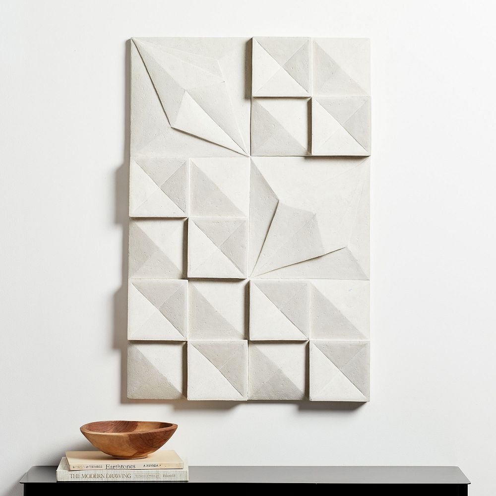 Lava Ash Tile Dimensional Wall Art by West Elm