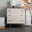 Modernist Wood &amp; Lacquer 3-Drawer Dresser (32") - Winter Wood