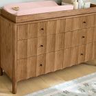 Scalloped 6-Drawer Wide Dresser with Removable Topper (56")