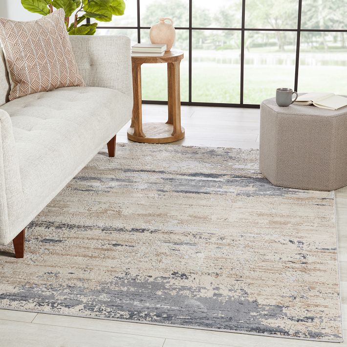 Ronan Abstract Landscape Performance Rug | West Elm