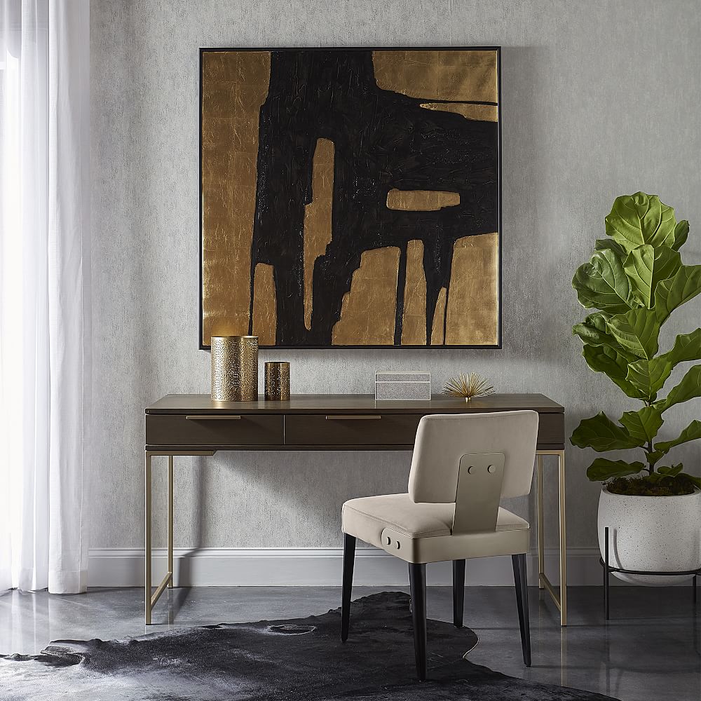 Slim Leg 3-Drawer Desk (59") by West Elm