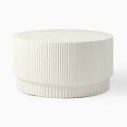 Fluted Ceramic Indoor/Outdoor Coffee Table (32")