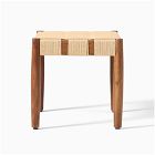 Morton Woven Show Wood Stool