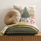 Nicole Cicak Holiday Market Tree Pillow Cover