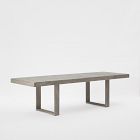 Portside Wood Outdoor Extendable Dining Table (76.5"&ndash;106"), Benches &amp; Stacking Chairs Set