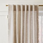 Ruffle Linen Light-Filtering Curtain