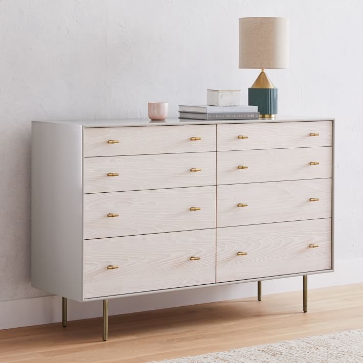 Modernist Wood & Lacquer 8-Drawer Dresser (58") | West Elm