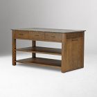 Rhosyn Marble Kitchen Island (65"&ndash;117")